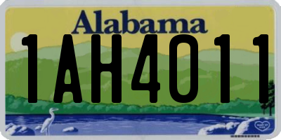AL license plate 1AH4011