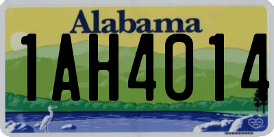 AL license plate 1AH4014