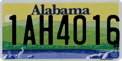 AL license plate 1AH4016