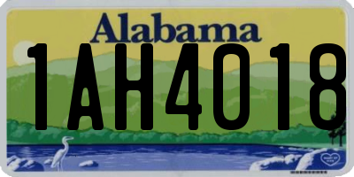 AL license plate 1AH4018