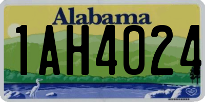 AL license plate 1AH4024