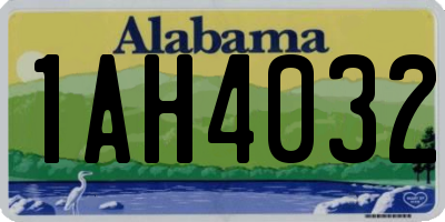 AL license plate 1AH4032
