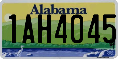 AL license plate 1AH4045