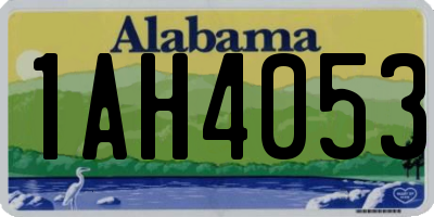 AL license plate 1AH4053