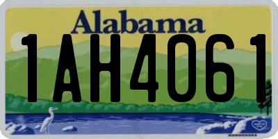 AL license plate 1AH4061