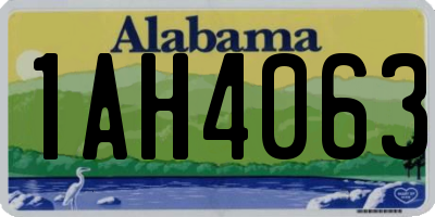 AL license plate 1AH4063