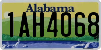 AL license plate 1AH4068