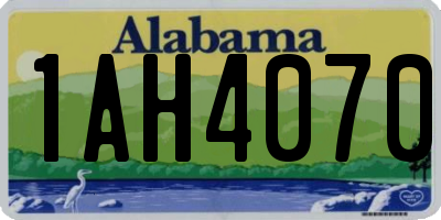AL license plate 1AH4070