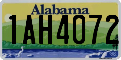 AL license plate 1AH4072