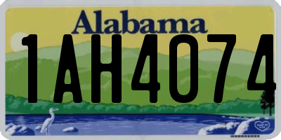 AL license plate 1AH4074