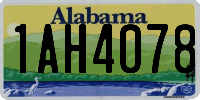 AL license plate 1AH4078