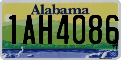 AL license plate 1AH4086