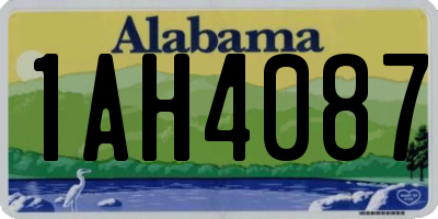 AL license plate 1AH4087