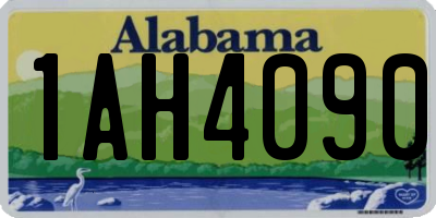 AL license plate 1AH4090