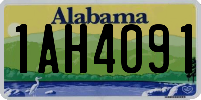 AL license plate 1AH4091