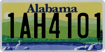 AL license plate 1AH4101