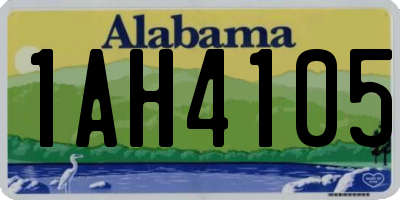 AL license plate 1AH4105