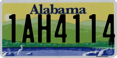 AL license plate 1AH4114