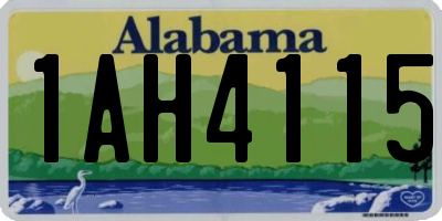 AL license plate 1AH4115