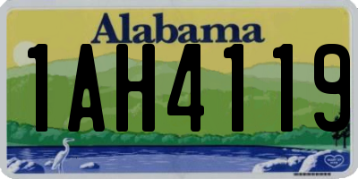 AL license plate 1AH4119