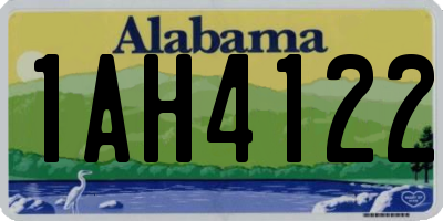 AL license plate 1AH4122