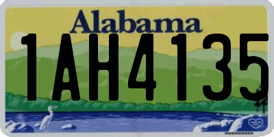 AL license plate 1AH4135