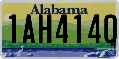 AL license plate 1AH4140