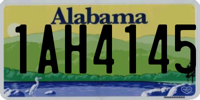 AL license plate 1AH4145