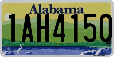 AL license plate 1AH4150