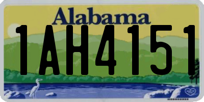 AL license plate 1AH4151