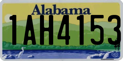AL license plate 1AH4153
