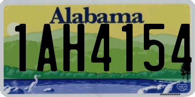 AL license plate 1AH4154