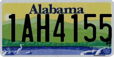 AL license plate 1AH4155