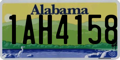 AL license plate 1AH4158