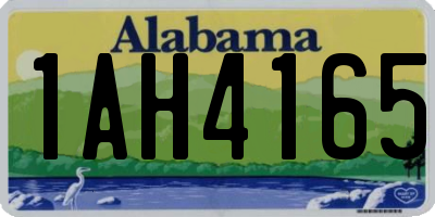AL license plate 1AH4165