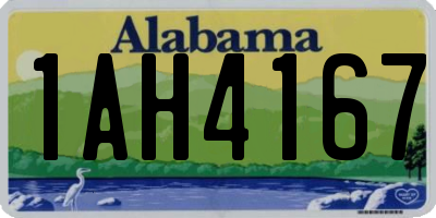 AL license plate 1AH4167
