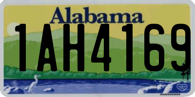 AL license plate 1AH4169