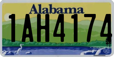 AL license plate 1AH4174