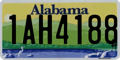 AL license plate 1AH4188