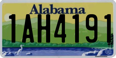 AL license plate 1AH4191