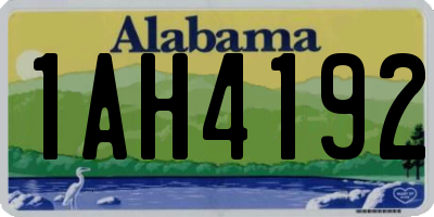 AL license plate 1AH4192