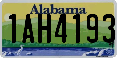 AL license plate 1AH4193