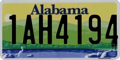 AL license plate 1AH4194