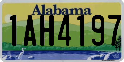 AL license plate 1AH4197