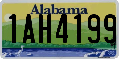AL license plate 1AH4199