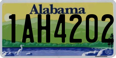 AL license plate 1AH4202