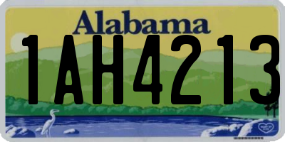 AL license plate 1AH4213