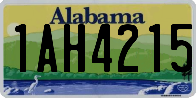 AL license plate 1AH4215