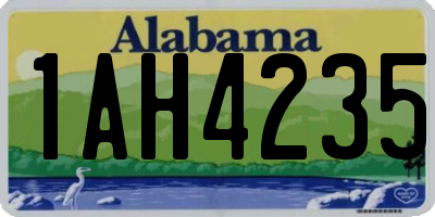AL license plate 1AH4235