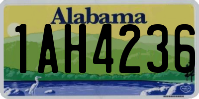 AL license plate 1AH4236